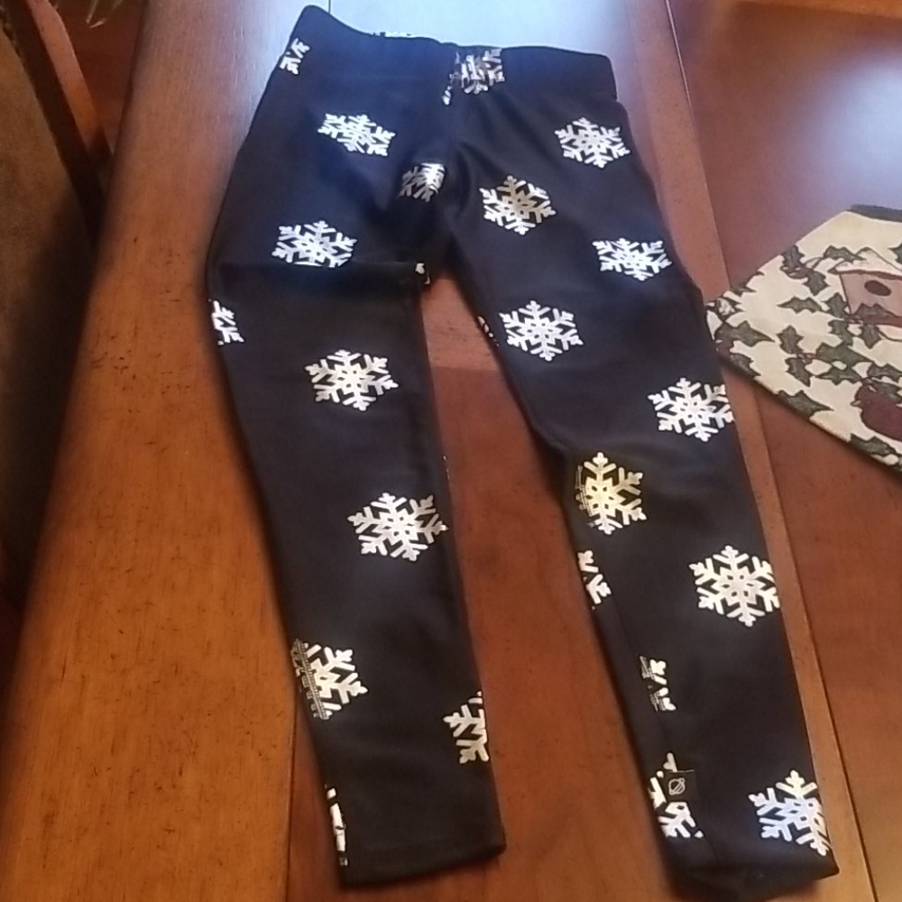 Terez snowflake foil leggings